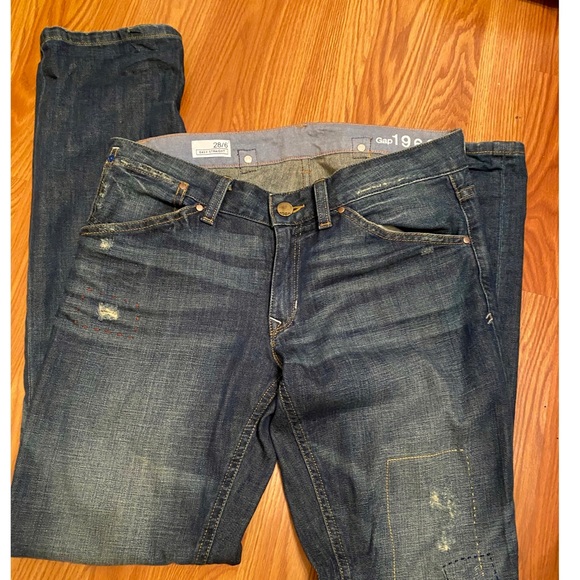 GAP Denim - Gap distressed patchwork jeans 6/28